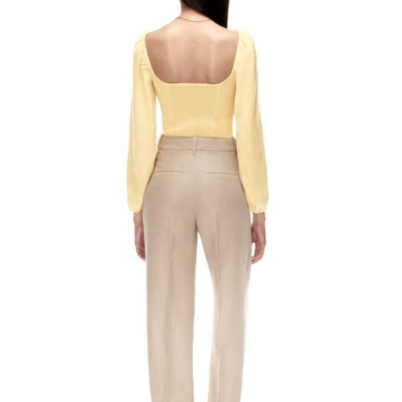 Wilfred Yellow Puff Sleeve Blouse - Picture 3 of 11